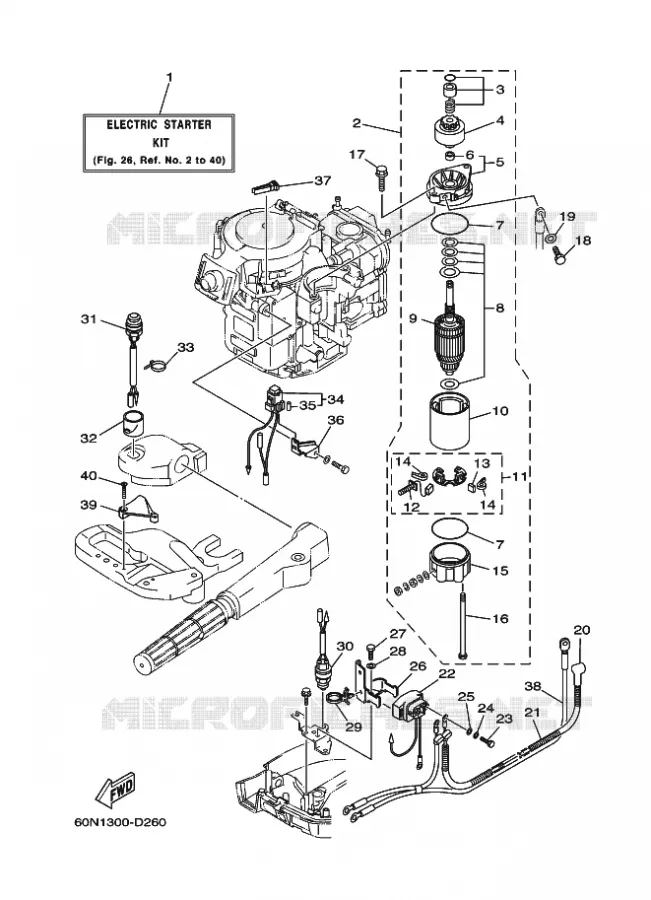 PIÈCES OPTIONNELLES 1 Yamaha OUTBOARD ENGINES 6hp (4.4kW) 2005 F6  F6AMHL
