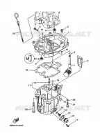 VENTILATEUR D'HUILE pour Yamaha F6M Manual Start, Manual Tilt, Tiller Control, Shaft 15