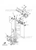 COMMANDE D'ACCELERATEUR pour Yamaha F6A 4 Stroke, Manual Starter, Tiller Handle, Manual Tilt de 2001