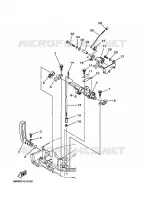 COMMANDE D'ACCELERATEUR pour Yamaha F6A 4 Stroke, Manual Starter, Tiller Handle, Manual Tilt de 2000