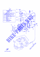 CYLINDRE / CARTER MOTEUR 1 pour Yamaha F6C Manual Starter, Tiller Handle, Manual Tilt, Shaft 15