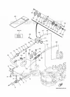 ALIMENTATION CARBURANT 2 pour Yamaha F6C Manual Starter, Tiller Handle, Manual Tilt, Shaft 15