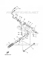 DIRECTION pour Yamaha F8C Manual Starter, Tiller Handle, Manual Tilt, Shaft 15