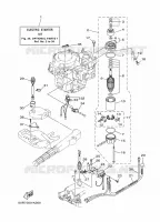 PIÈCES OPTIONNELLES 1 pour Yamaha F8C Manual Starter, Tiller Handle, Manual Tilt, Shaft 15