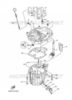 VENTILATEUR D'HUILE pour Yamaha F8C Manual Starter, Tiller Handle, Manual Tilt, Shaft 15