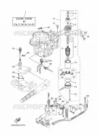 PIÈCES OPTIONNELLES 1 pour Yamaha F8C Manual Starter, Tiller Handle, Manual Tilt, Shaft 15