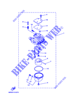 CARBURATEUR pour Yamaha F8M Manual Start, Manual Tilt, Tiller Control, Shaft 15