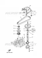 POMPE A HUILE pour Yamaha F8C Manual Starter, Tiller Handle, Manual Tilt, Shaft 15