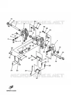 SUPPORT 1 pour Yamaha F8M Manual Start, Manual Tilt, Tiller Control, Shaft 15