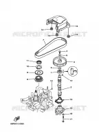 POMPE A HUILE pour Yamaha F8C 4 Stroke de 2001