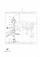 PIECES DE DIRECTION pour Yamaha F8F Manual Starter, Tiller Handle, Manual Tilt, Shaft 15