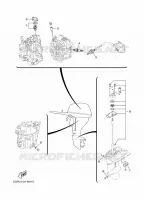 PIECES D'ENTRETIEN pour Yamaha F8F Electric Starter, Remote Control, Manual Tilt, Shaft 20