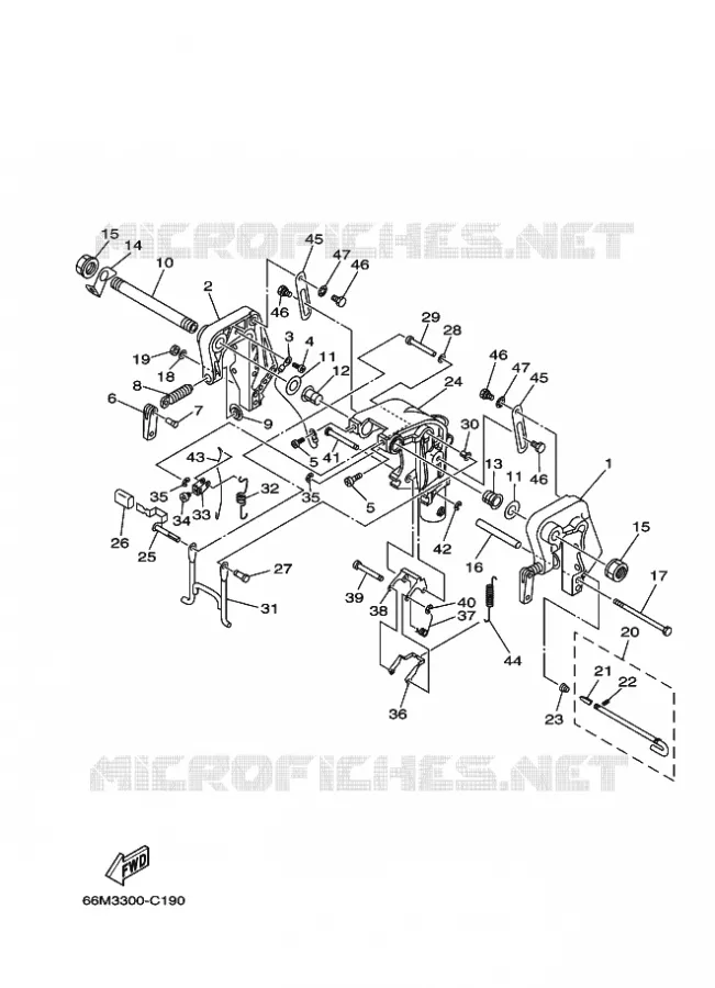SUPPORT 1 Yamaha OUTBOARD ENGINES 9.9hp (7.3kW) 2006 F9.9  F9.9MLH2