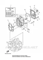 CYLINDRE / CARTER MOTEUR 2 pour Yamaha F9.9C Electric Starter, Remote Control, Manual Tilt, Shaft 20