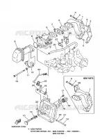 ADMISSION pour Yamaha F9.9C Manual Starter, Tiller Handle, Manual Tilt, Shaft 15