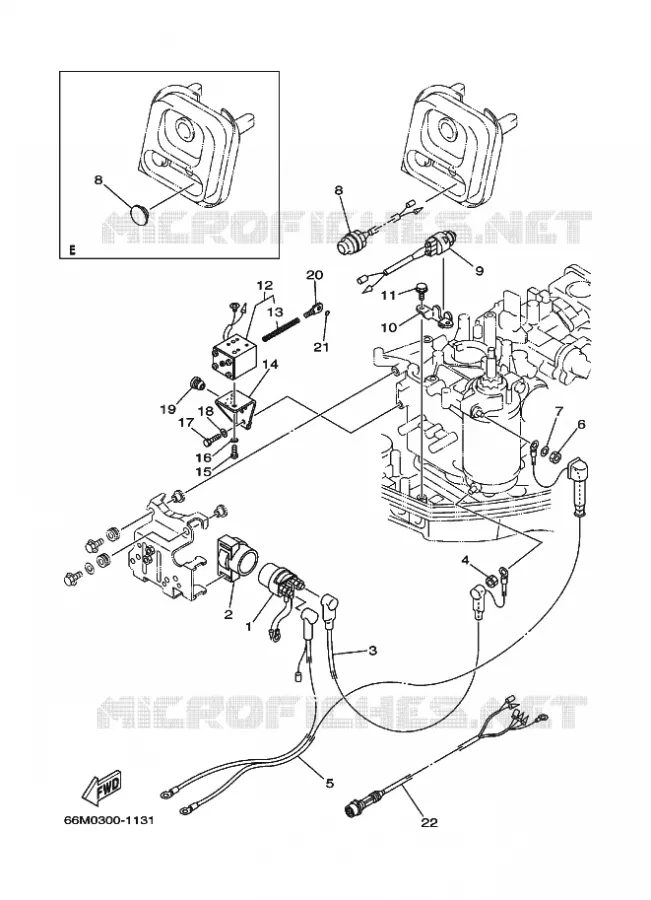 ELECTRIQUE 2 Yamaha OUTBOARD ENGINES 9.9hp (7.3kW) 2003 F9.9  F9.9CES