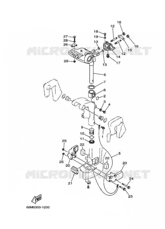 SUPPORT 2 Yamaha OUTBOARD ENGINES 9.9hp (7.3kW) 2003 F9.9  F9.9CES