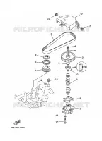 POMPE A HUILE pour Yamaha F9.9C Electric Starter, Remote Control, Manual Tilt, Shaft 20