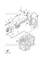 ADMISSION pour Yamaha F9.9F Manual Starter, Tiller Handle, Manual Tilt, Shaft 15