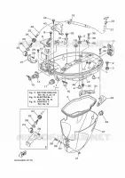 CARENAGE INFERIEUR pour Yamaha F9.9H Manual Starter, Tiller Handle, Manual Tilt, Shaft 20