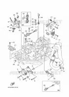 ELECTRIQUE 1 pour Yamaha F9.9H Manual Starter, Tiller Handle, Manual Tilt, Shaft 20