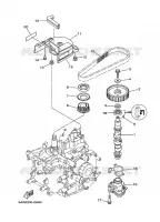 POMPE A HUILE pour Yamaha F9.9H Manual Starter, Tiller Handle, Manual Tilt, Shaft 15