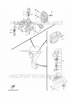 PIECES D'ENTRETIEN pour Yamaha F9.9H Manual Starter, Tiller Handle, Manual Tilt, Shaft 20
