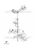 SUPPORT 2 pour Yamaha F9.9H Manual Starter, Tiller Handle, Manual Tilt, Shaft 20