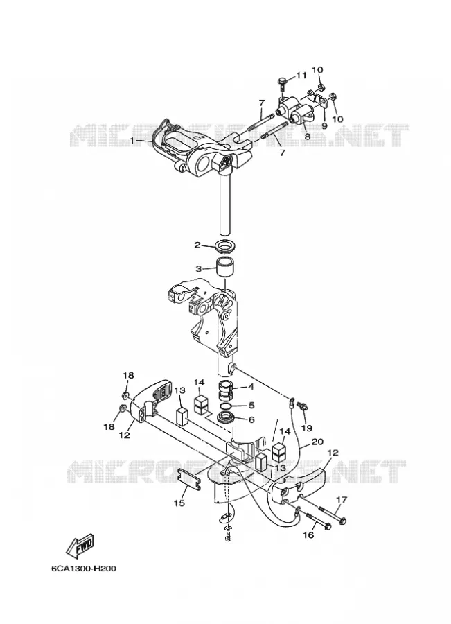 SUPPORT 2 Yamaha OUTBOARD ENGINES 9.9hp (7.3kW) 2012 F9.9  F9.9HMHL