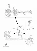 PIECES D'ENTRETIEN pour Yamaha F9.9J Electric Starter, Remote control, Manual Tilt, Shaft 15