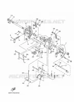 SUPPORT 1 pour Yamaha F9.9J Electric Starter, Remote control, Manual Tilt, Shaft 15
