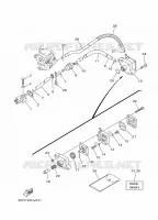 RESERVOIR A ESSENCE pour Yamaha F9.9J Manual Starter, Tiller Handle, Manual Tilt, Shaft 15