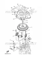 GENERATEUR pour Yamaha FT8D High Thrust, Manual Starter, Tiller Handle, Manual Tilt, Shaft 20