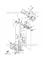 COMMANDE D'ACCELERATEUR 1 pour Yamaha FT8D High Thrust, Manual Starter, Tiller Handle, Manual Tilt, Shaft 20