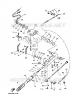 DIRECTION pour Yamaha FT8D High Thrust, Manual Starter, Tiller Handle, Manual Tilt, Shaft 20