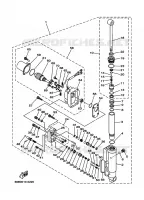 MOTEUR DE SYSTEME D'INCLINAISON pour Yamaha FT8D High Thrust, Manual Starter, Tiller Handle, Manual Tilt, Shaft 20
