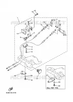 FIXATION BOITIER DE COMMANDE A DISTANCE pour Yamaha FT9.9A 4 Stroke High Thrust de 1999