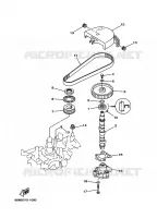 POMPE A HUILE pour Yamaha FT9.9D 4 Stroke, High Thrust de 2001