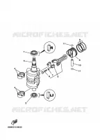 VILEBREQUIN / PISTON pour Yamaha FT9.9D 4 Stroke, High Thrust de 2001