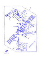 FIXATION BOITIER DE COMMANDE A DISTANCE pour Yamaha FT9.9D 4 Stroke High Thrust, Electric Start, Manual Tilt, Tiller Handle de 1999