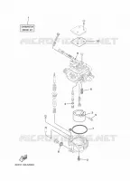 KIT DE REPARATION 2 pour Yamaha FT9.9L High Thrust, Manual Starter, Tiller Handle, Manual Tilt, Shaft 20