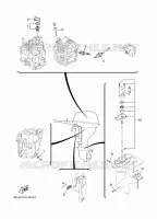 PIECES D'ENTRETIEN pour Yamaha FT9.9L High Thrust, Electric Starter, Remote Control, Manual Tilt, Shaft 25