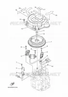 GENERATEUR pour Yamaha FT9.9L High Thrust, Electric Starter, Remote Control, Power Tilt, Shaft 20