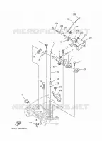 COMMANDE D'ACCELERATEUR 1 pour Yamaha FT9.9L High Thrust, Manual Starter, Tiller Handle, Manual Tilt, Shaft 20