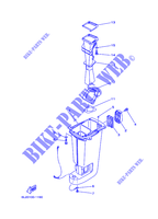 CARTER SUPERIEUR pour Yamaha 20D Manual Starter, Tiller Handle, Manual Tilt, Pre-Mixing, Shaft 15
