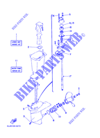 KIT DE REPARATION 2 pour Yamaha 20D Manual Starter, Tiller Handle, Manual Tilt, Pre-Mixing, Shaft 15