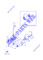 CARTER INFERIEUR ET TRANSMISSION 2 pour Yamaha 20M Manual Starter, Tiller Handle, Manual Tilt, Pre-Mixing, Shaft 15
