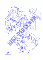 SUPPORT 2 pour Yamaha 20M Manual Starter, Tiller Handle, Manual Tilt, Pre-Mixing, Shaft 15