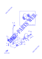 CARTER INFERIEUR ET TRANSMISSION 2 pour Yamaha 20M Manual Starter, Tiller Handle, Manual Tilt, Pre-Mixing, Shaft 15