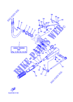 DIRECTION pour Yamaha 20M Manual Starter, Tiller Handle, Manual Tilt, Pre-Mixing, Shaft 15